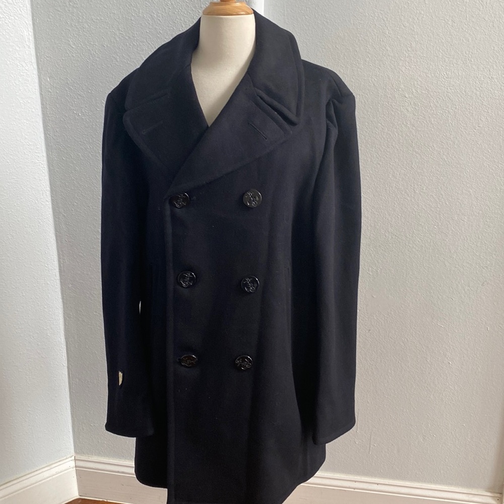 Kersey Men's Wool Pea‎ Coat Size 38 L